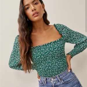 NEW Reformation Off the Shoulder Pinto Top